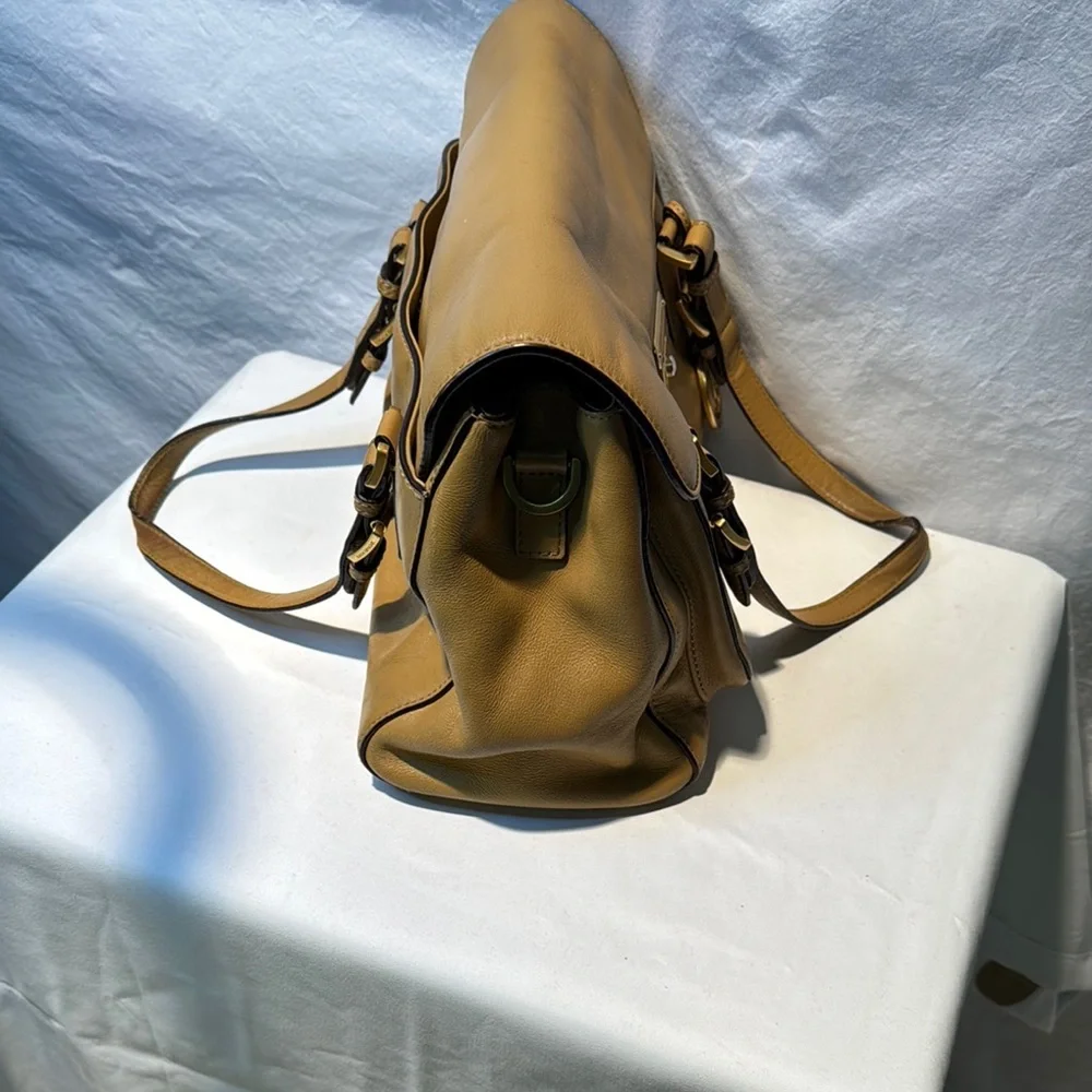 Michael Kors Gold Leather Briefcase